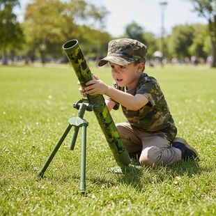 儿童迫击炮玩具加大号追击炮女孩生日礼物男孩仿真模型女童幼儿园