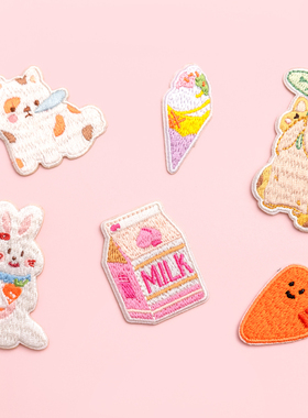 倍阅小美好刺绣贴 学生文具卡通图案创意小物服装配件装饰少女心