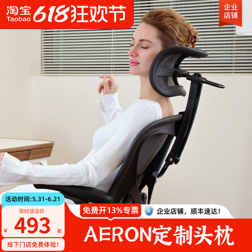 赫曼米勒aeron悬架头枕atlas