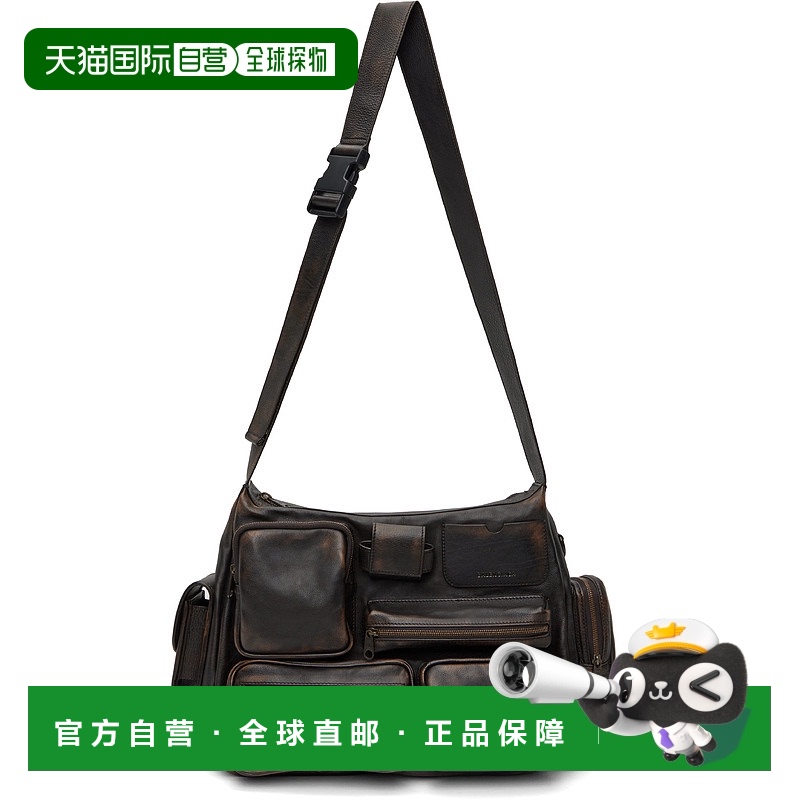 1h可退 香港直邮Balenciaga 巴黎世家 男士 棕色 Superbusy 斜挎