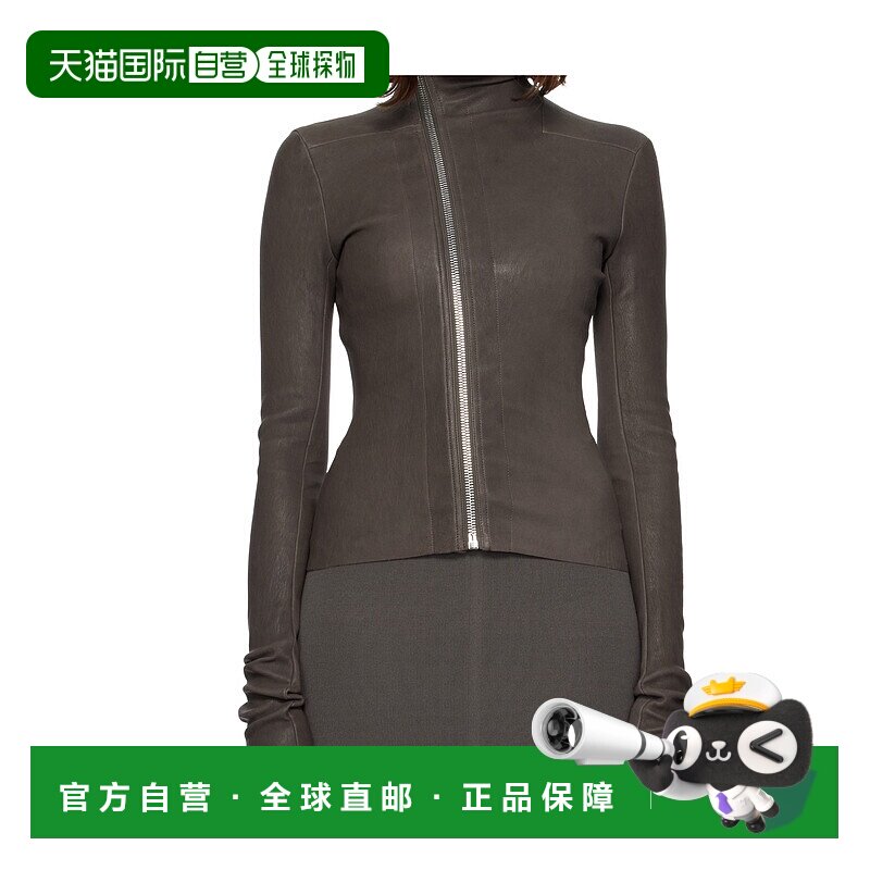香港直邮Rick Owens 长袖皮夹克 RP02E4701LSV