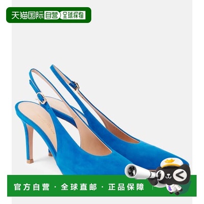 香港直邮Gianvito Rossi 吉安维托 罗西 女士 Robbie 绒面革露跟