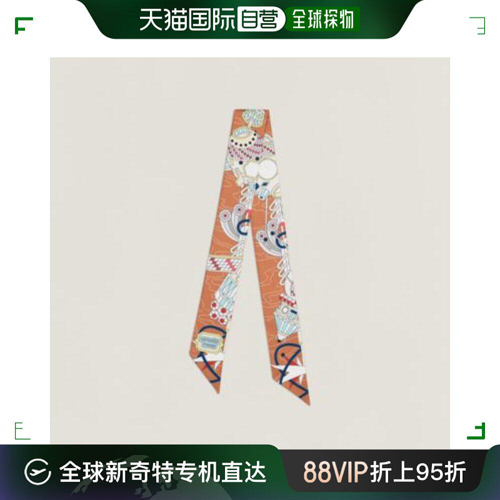自营|hermes爱马仕女士图案丝巾浅绿色多色多用途日常出行