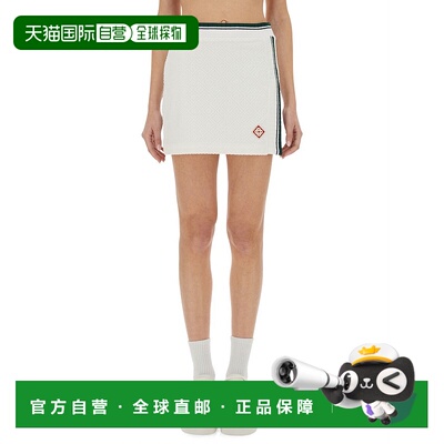 1h可退 香港直邮Casablanca 女士 针织迷你半身裙 WPS25SK13401BR