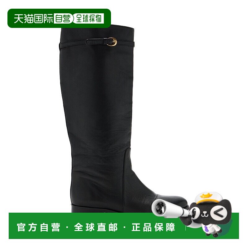 1h可退 香港直邮Staud 女士 Harlow 皮质马靴 black黑色 舒适时尚
