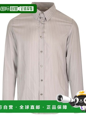 1h可退 Celine 思琳 男士 条纹衬衫 2C813350V grey灰色长袖