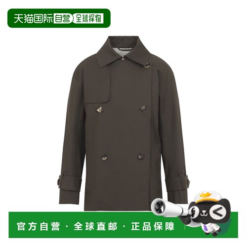 香港直邮MaxMara 麦斯玛拉 女士 ZENO 棕色棉质风衣 261902112460