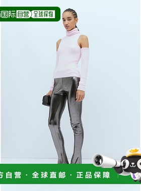 1h可退 香港直邮Blumarine 蓝色情人 女士 金属光泽紧身裤 A344P0