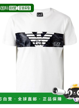 香港直邮EA7 Emporio Armani 印花图案短袖T恤 3ZPT44PJ30Z1100