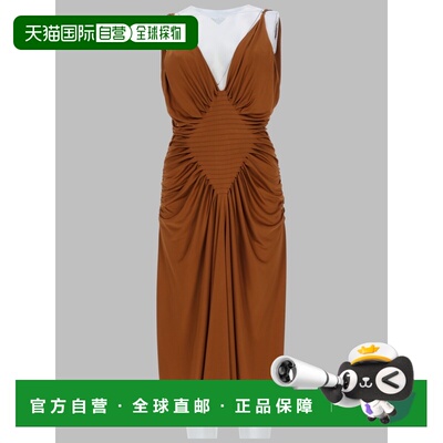 香港直邮versace 范思哲 女士 ABITO DI VISCOSA 中长针织连衣裙