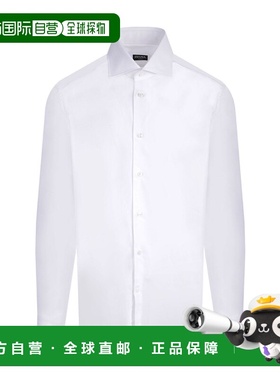 【99新未使用】香港直邮Zegna 徽标长袖衬衫 9MS0BACT1031杰尼亚