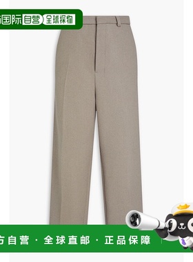 香港直邮Ami Paris 男士 羊毛混纺斜纹布长裤 HTR403WV0016281TAU