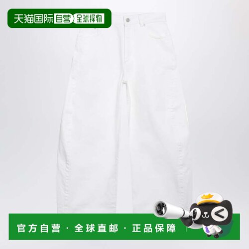 香港直邮alaia 女士 Rodeo 白色牛仔裤 AA9P1406D027DDE000直筒裤
