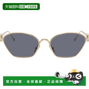 1h可退 香港直邮LOEWE 罗意威 女士 金色 Anagram Hexagonal Cat-