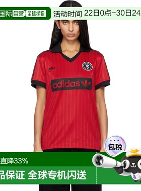 1h可退 香港直邮Adidas 女士 adidas Originals 红色 Graphic Soc
