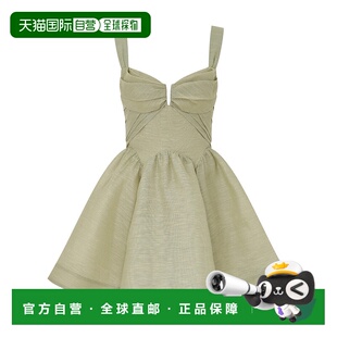 香港直邮Zimmermann 垂褶迷你连衣裙 6493DC261真丝裙子