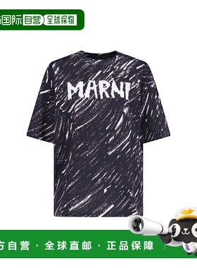 香港直邮Marni 玛尼 女士 字母T恤 THJET49P08USS018短袖上衣针织