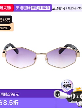 1h可退 香港直邮Marc Jacobs 马克 雅可布 女士 金色紫色金属太阳