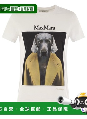 1h可退 香港直邮MaxMara 麦斯玛拉 女士 Cipria 圖案印花圓領 T