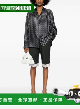 1h可退 香港直邮Prada 普拉达 女士 蓝色衬衫 P415HSOOO15GG