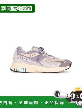 自营欧洲直邮Saucony 3D Grid Hurricane男士灰色休闲运动鞋