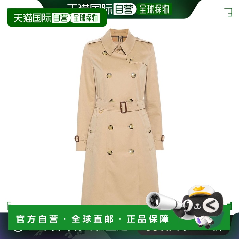 香港直邮Burberry 巴宝莉 女士 长款 Chelsea Heritage 系带风衣