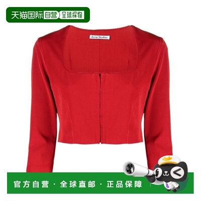 香港直邮ACNE STUDIOS 女士T恤 AC0553RED AW2023 橙色 Cropped B