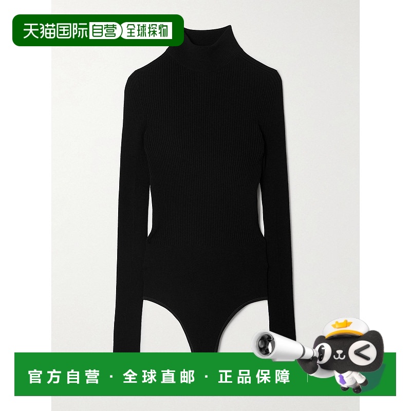 1h可退 香港直邮Alaia 女士 罗纹针织高领连体衣 AA9B0330K017A