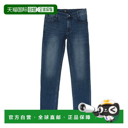 香港直邮BOSS 波士 男童 牛仔长裤童装 blue蓝色 舒适时尚
