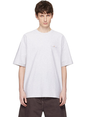 1h可退 香港直邮CARHARTT WIP 男士 灰色 WIP Label T恤 I0361804