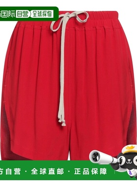 香港直邮rick owens 瑞克 欧文斯 女士 短裤 red红色 舒适时尚