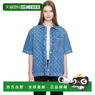 女士 蓝色 Moon 1h可退 短袖 Serre Laser 牛仔衬 香港直邮Marine