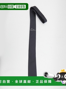 香港直邮dior 迪奥 桀傲 男士 Dior 缎带领带 61C1047B6035580