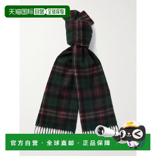 香港直邮Celine 思琳 男士 格纹羊绒围巾 AA01Y01【付后1h可退】