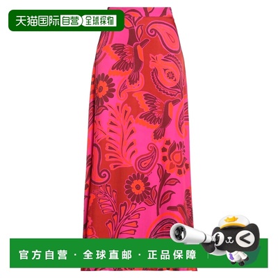 香港直邮FARM RIO 女士 长款半身裙 red 舒适红色长裙时尚