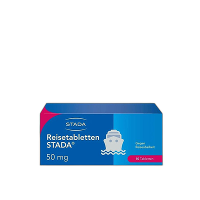 Stada茶苯海明晕车片防眩晕舒心舒缓恶心实用便携10粒