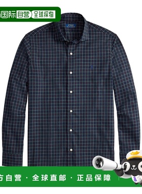 1h可退 香港直邮Polo Ralph Lauren 格子斜纹衬衫 710P01445长袖
