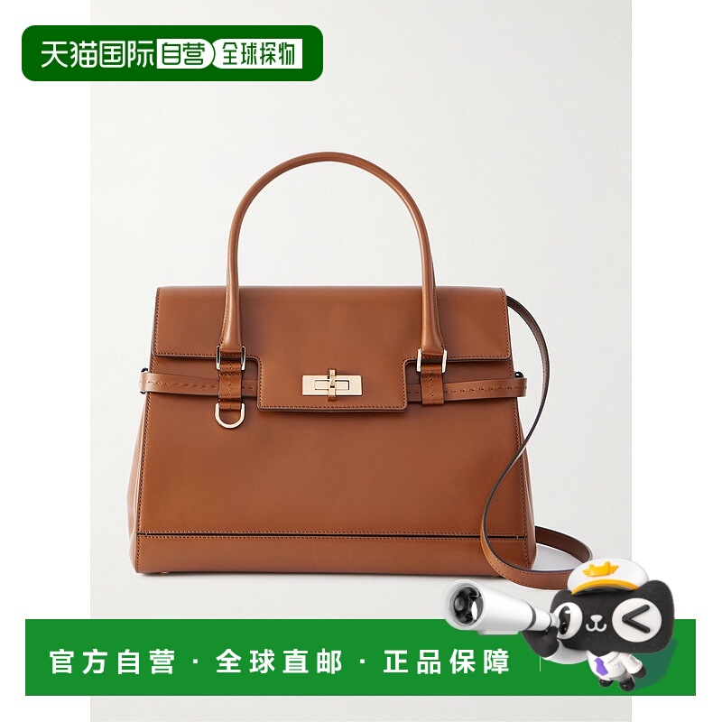 1h可退 香港直邮MaxMara 麦斯玛拉 女士 Margaux 皮革肩包 252451