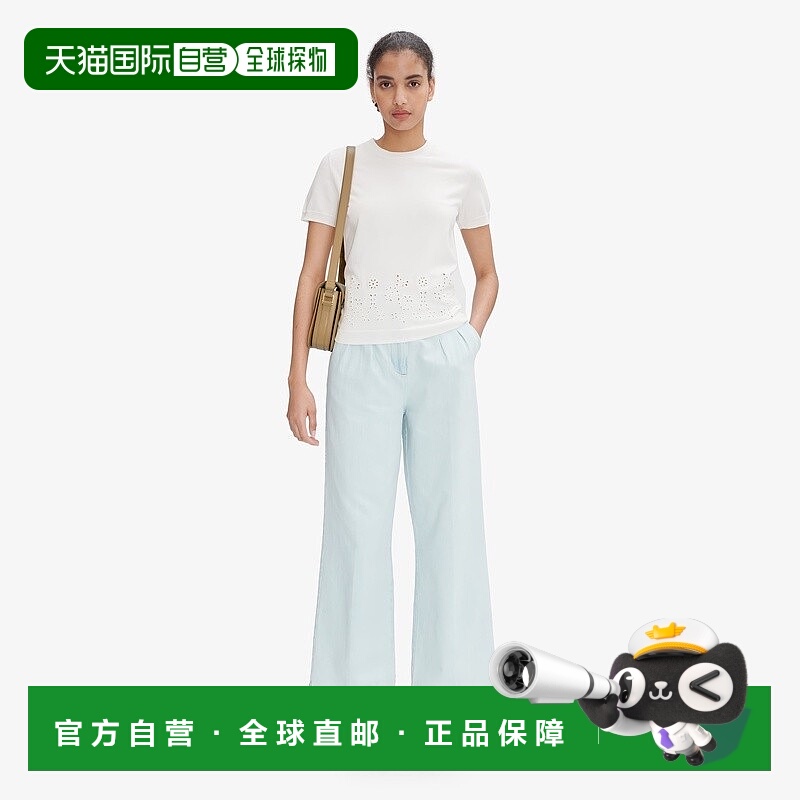 自营欧洲直邮APC 女士水洗靛蓝牛仔布休闲裤牛仔裤女装阔腿裤