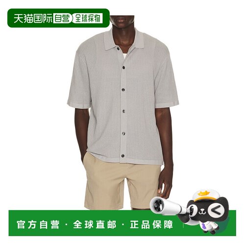 香港直邮THEORY 希尔瑞 男士 网纱系扣衬衫 Q0484702