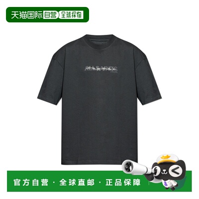1h可退 香港直邮ALL SAINTS 男士T恤 DETERENTM038PDWASHEDBLACK