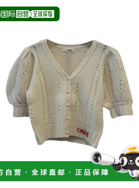 香港直邮Chloe 蔻依 女士 泡泡袖针织开衫 CH25WMC05590羊绒羊毛