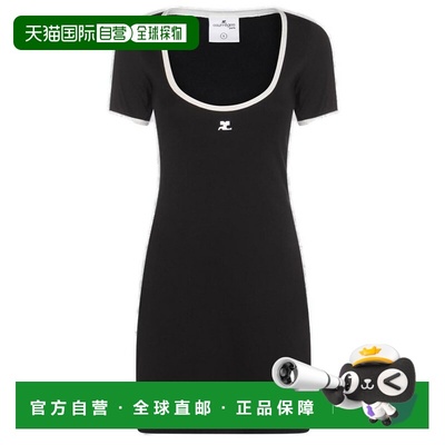 1h可退 香港直邮Courreges 女士 短袖连衣裙 225JRO600JS0203