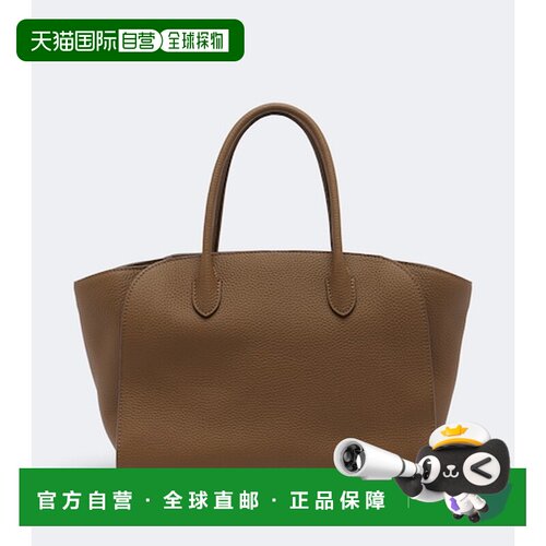 香港直邮The Row 女士 Marlo 12 皮革手提包 brown棕色 舒适时尚