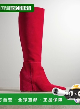 1h可退 香港直邮Gabriela Hearst 女士 Remedios 天鹅绒坡跟及膝