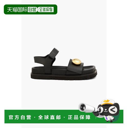 香港直邮LOEWE 罗意威 女士 Fussbett 皮质凉鞋 L815465XB71100BL