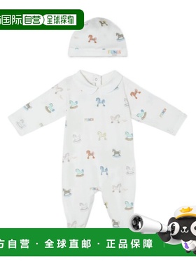 1h可退 香港直邮Fendi 长袖连体衣 BUK156AVW8