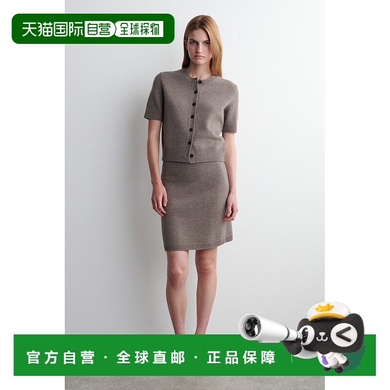 自营欧洲直邮COS 女士美利奴羊毛短袖开衫针织衫