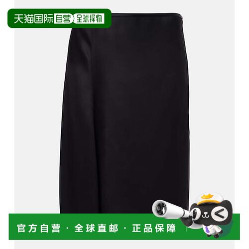 香港直邮Gucci 古驰 女士 真丝丝硬缎裹裙 black黑色 舒适时尚