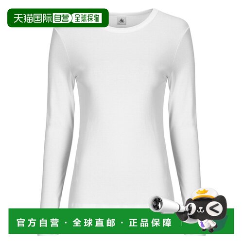 欧洲直邮Petit Bateau 小帆船 ML COL ROND 女士服装长袖T恤 A0AK